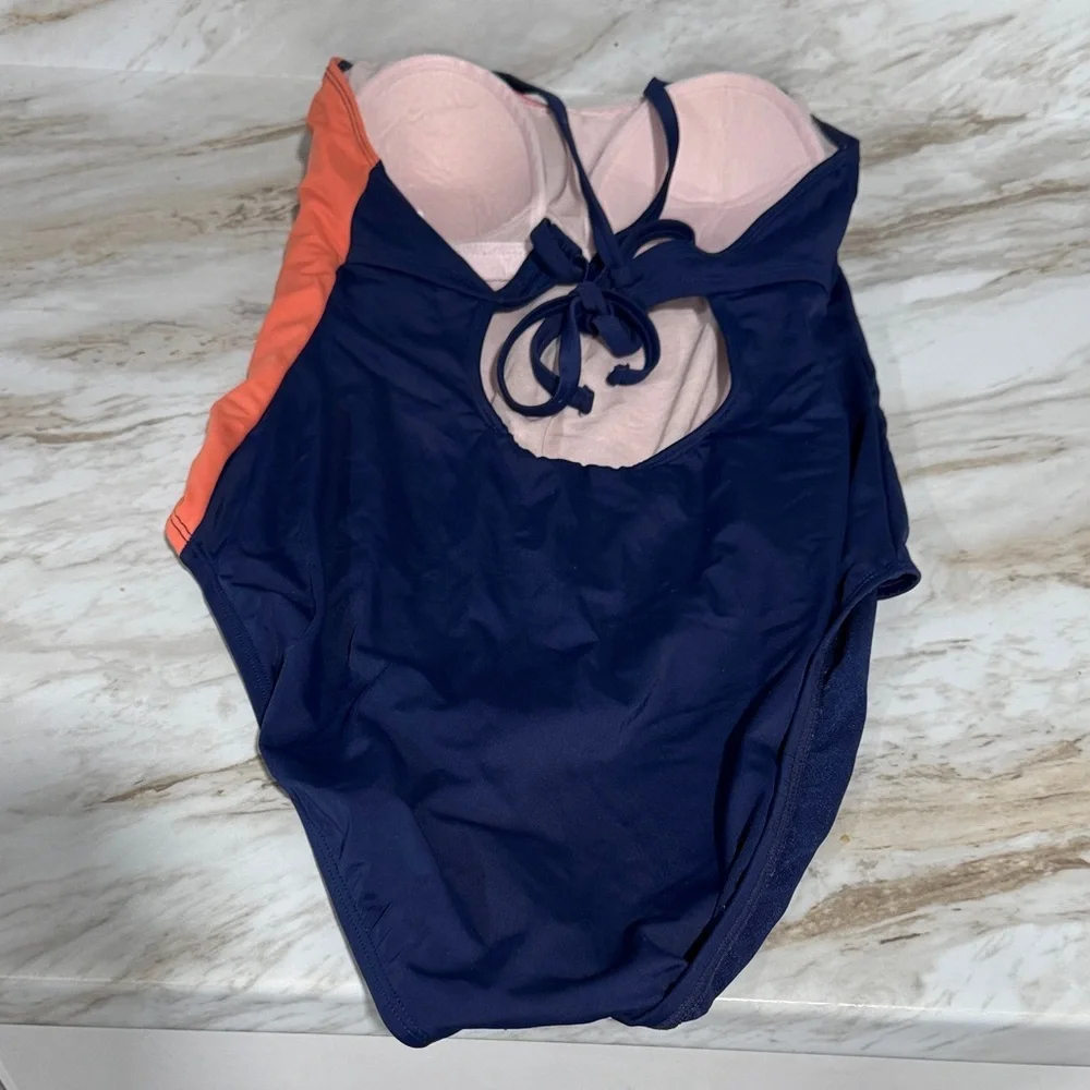 Colorful Striped ladies one piece Swimsuit